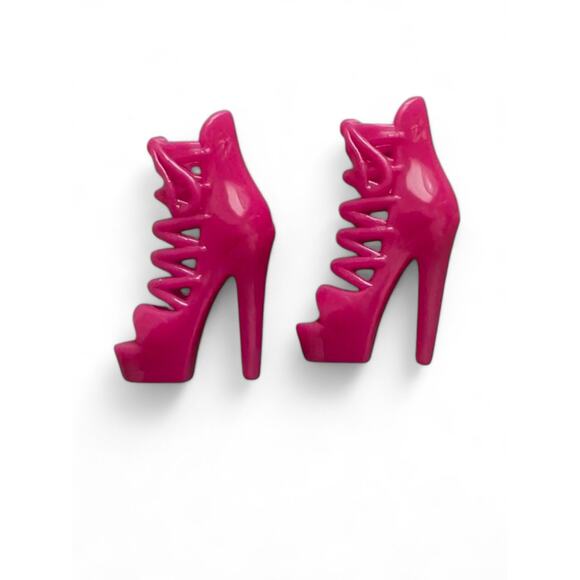 Barbie Other - New Pink Barbie Doll Shoes High Heels Platform Shoes